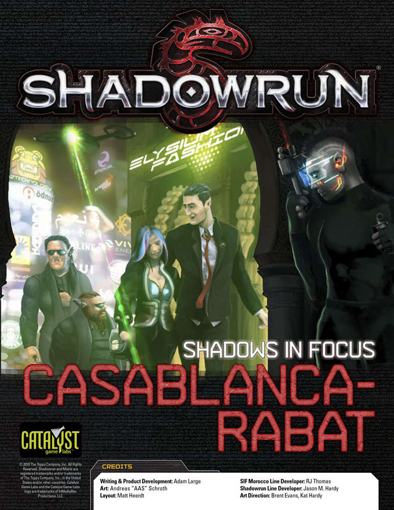 GM Screen / Narrative Aid for Shadowrun: Anarchy